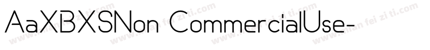 AaXBXSNon CommercialUse字体转换